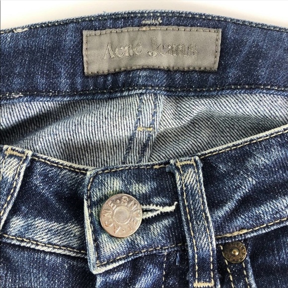 ⭐️HP!x2⭐️ Acne Studios Hex Pure Dark Wash Straight Leg Jeans - Picture 8 of 11